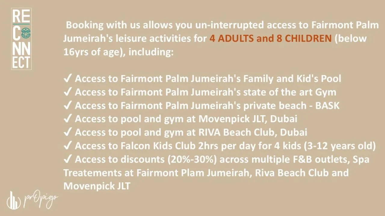 Apartment Palm Jumeirah Beach Paradise At Fairmont Residence Dubai